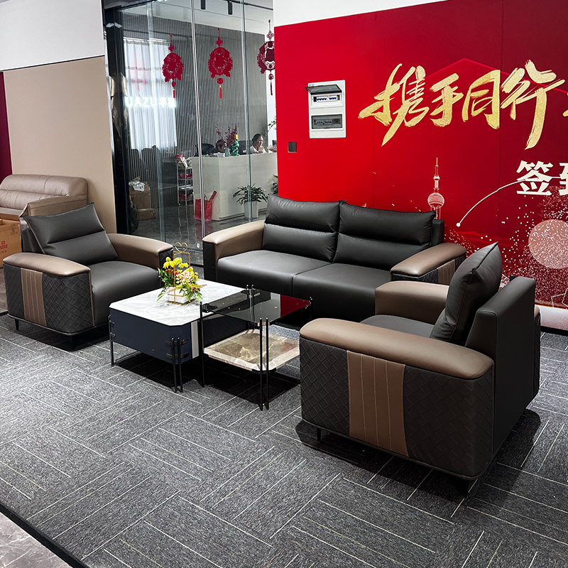 华祖现代简约沙发椅轻奢意式休闲极简沙发茶几组合客厅小型沙发椅