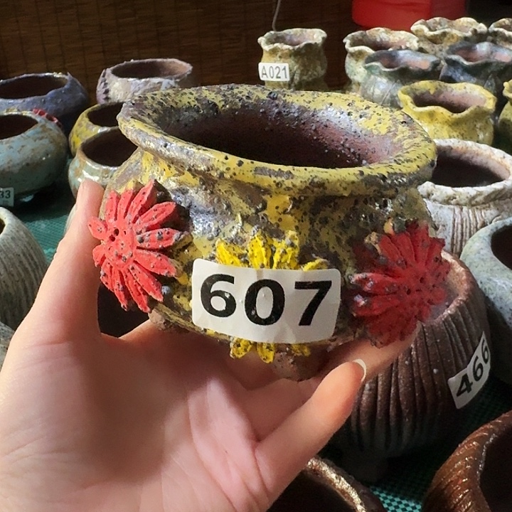 内口7高8粗陶手工