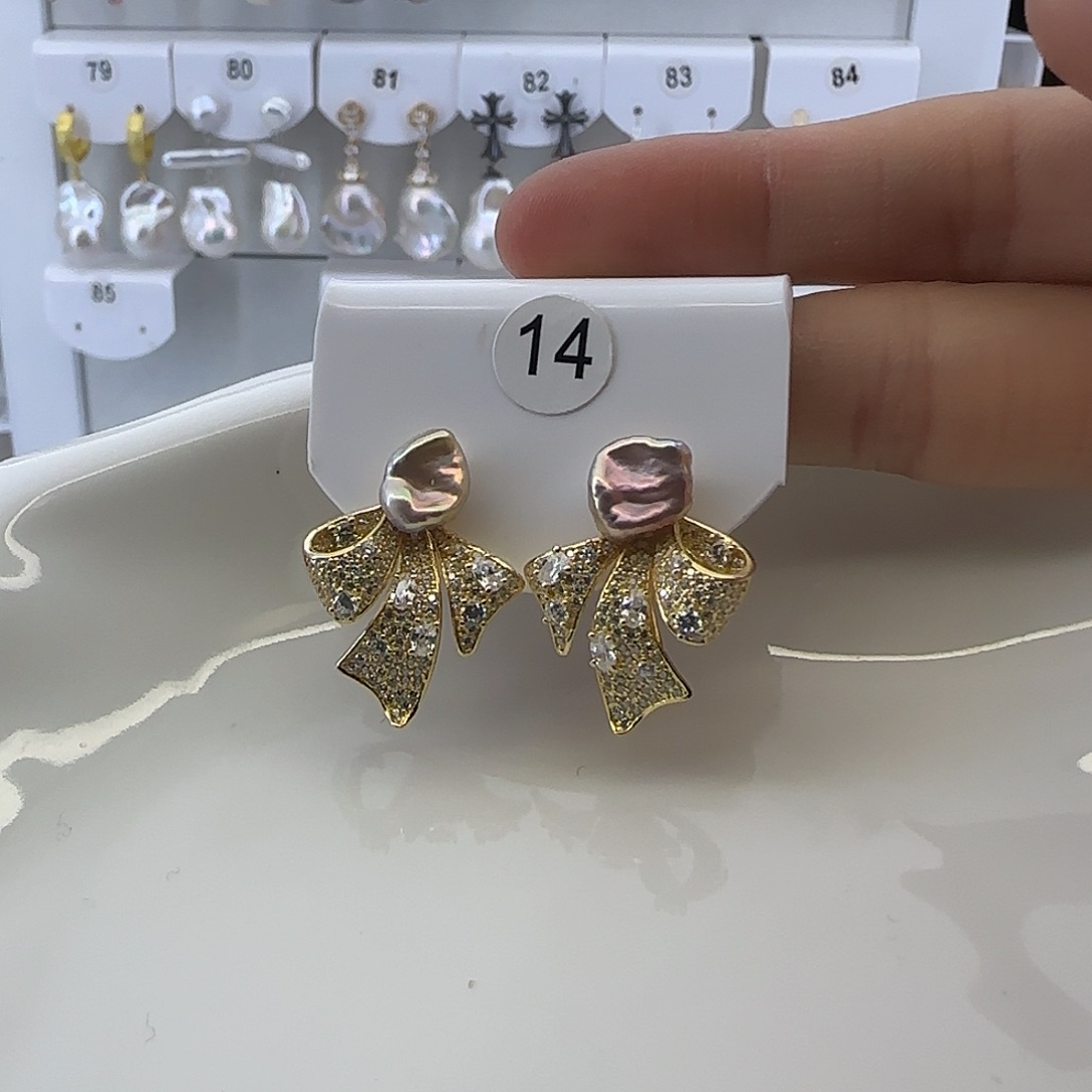 诗***默耳饰淡水珍珠银S925镶嵌