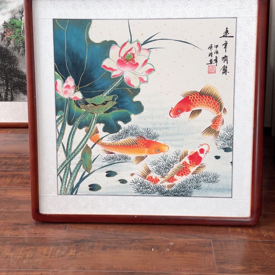 国画带框尺寸 63*63厘米