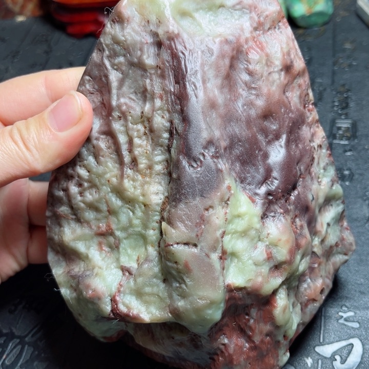 昌化石豆青硃砂原石