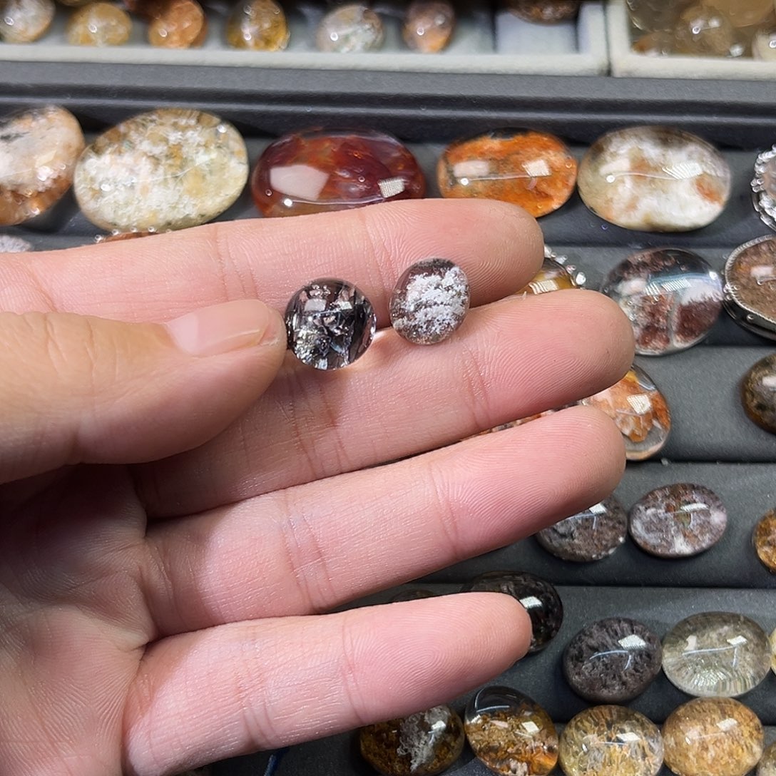 住***了烟晶银S925镶嵌戒指