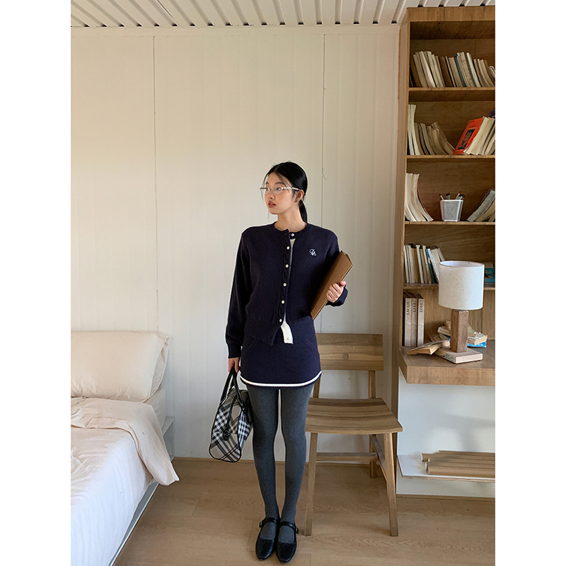 【HRG清仓】冬季高级感修身百搭学院风时尚套装TC6755