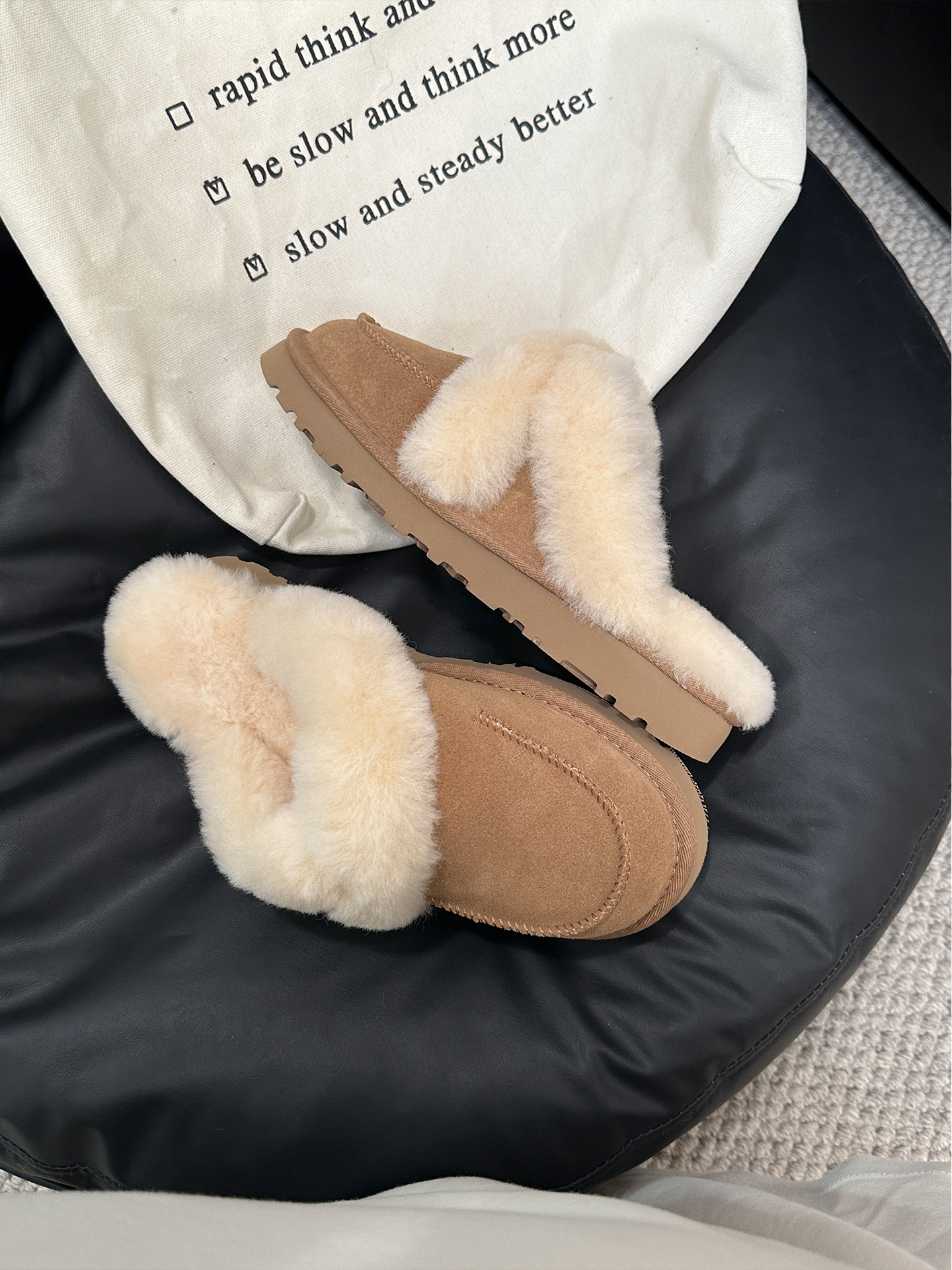 【洛瑞娅拖鞋】桑坡雪地靴羊皮毛一体冬季加厚绒防滑保暖舒适时尚