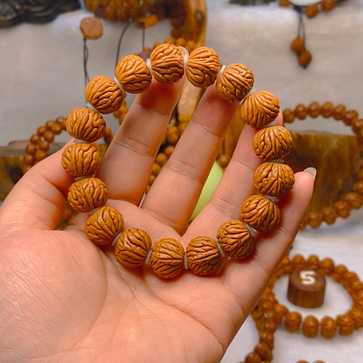 桃核手串地球仪单圈