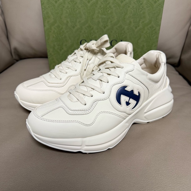 未使用 GUCCI/古驰 41.5码/全新未使用/gucci古驰/蝙蝠款老爹鞋