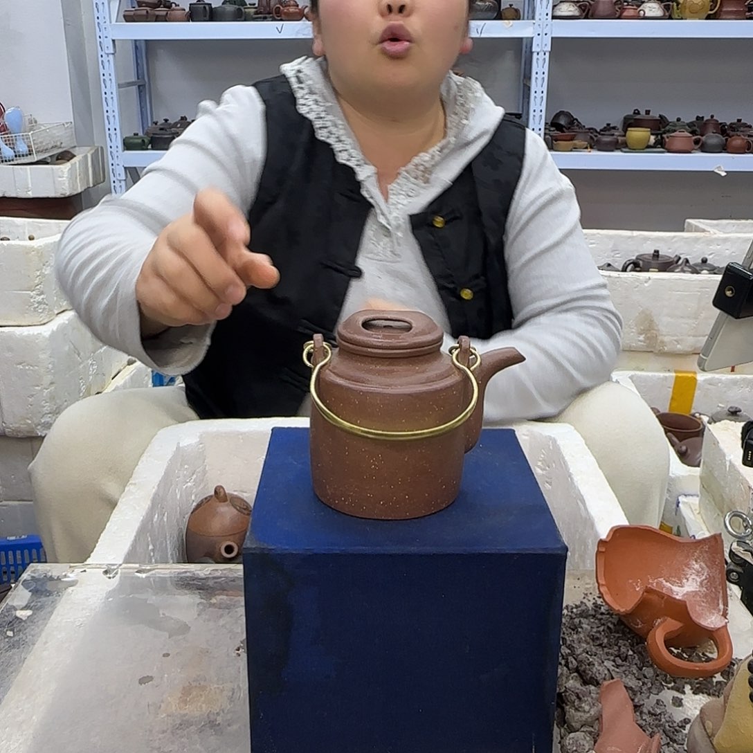 紫砂茶壶宜兴紫砂壶瑕疵处理