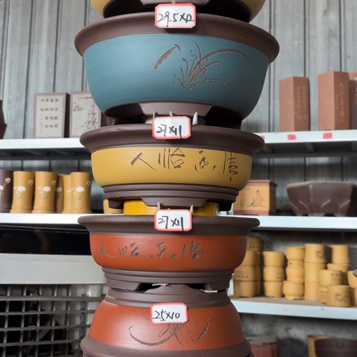 花盆紫砂100-6。          