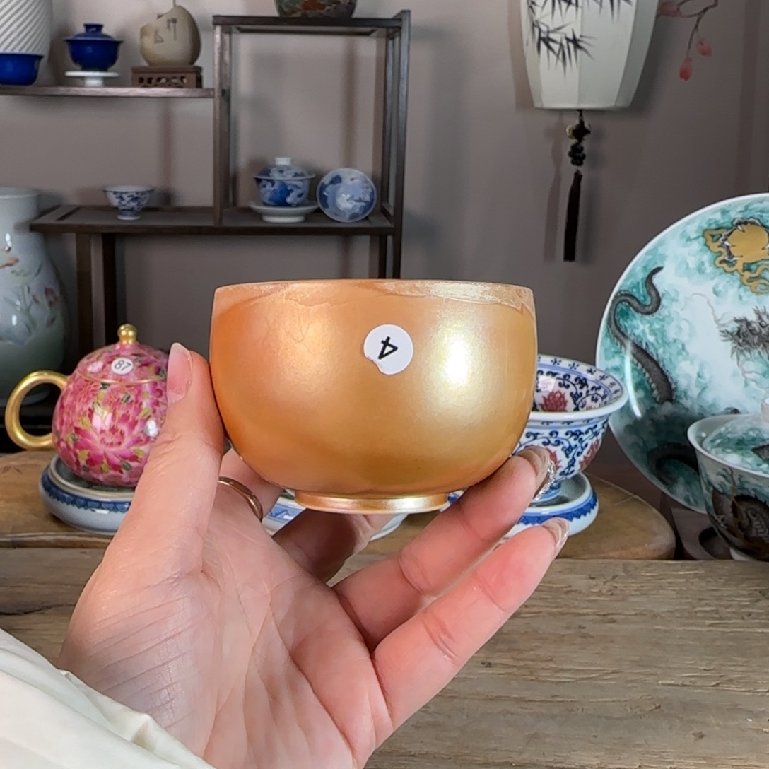 杯景德镇陶瓷柴烧多人