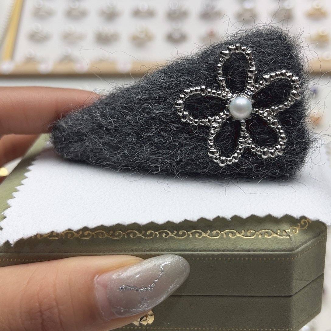 发饰淡水珍珠银S925镶嵌