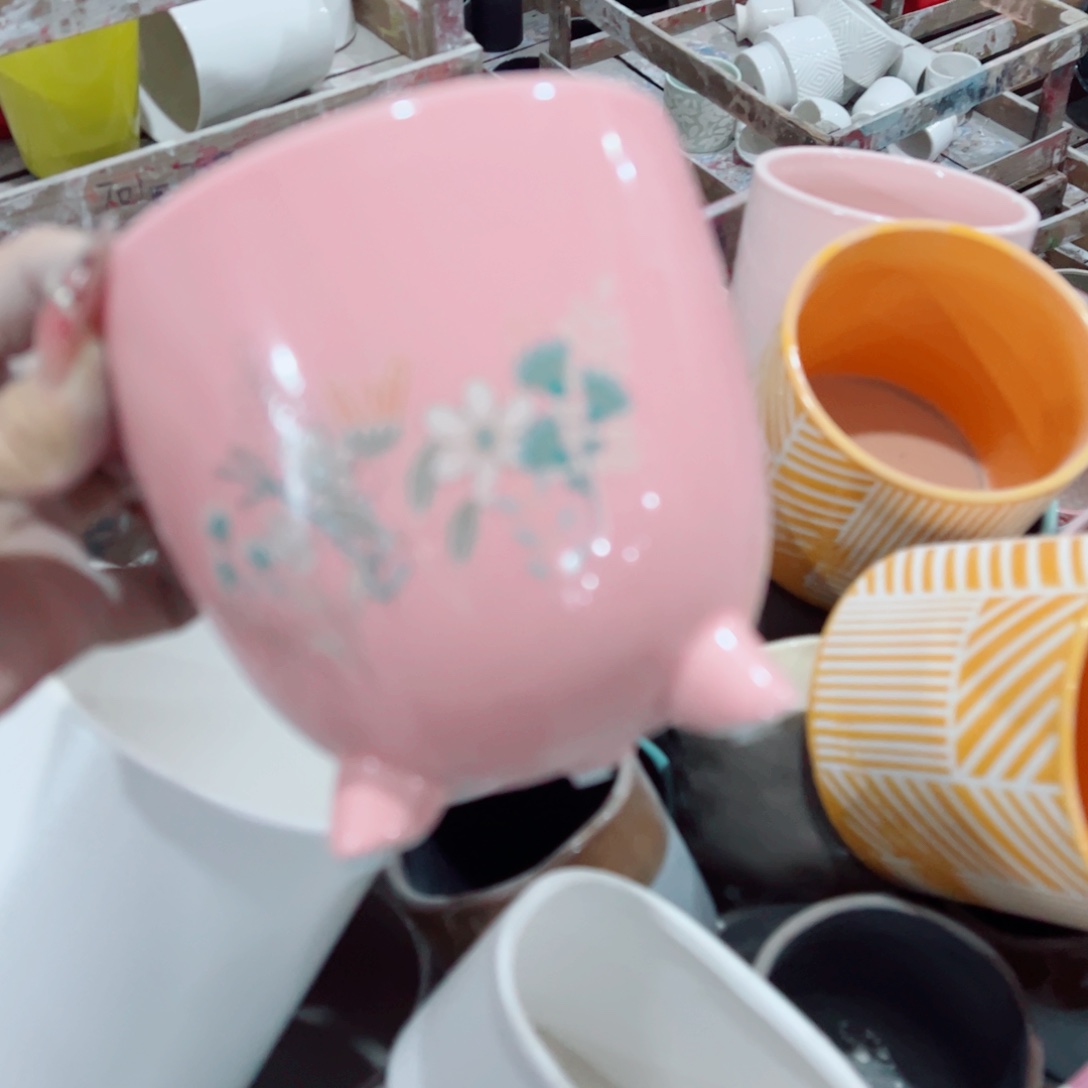 有孔，陶瓷花盆满10米包邮发货