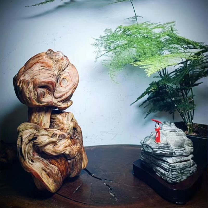 全手工松明子松树瘤居家创意装饰品玄关摆件