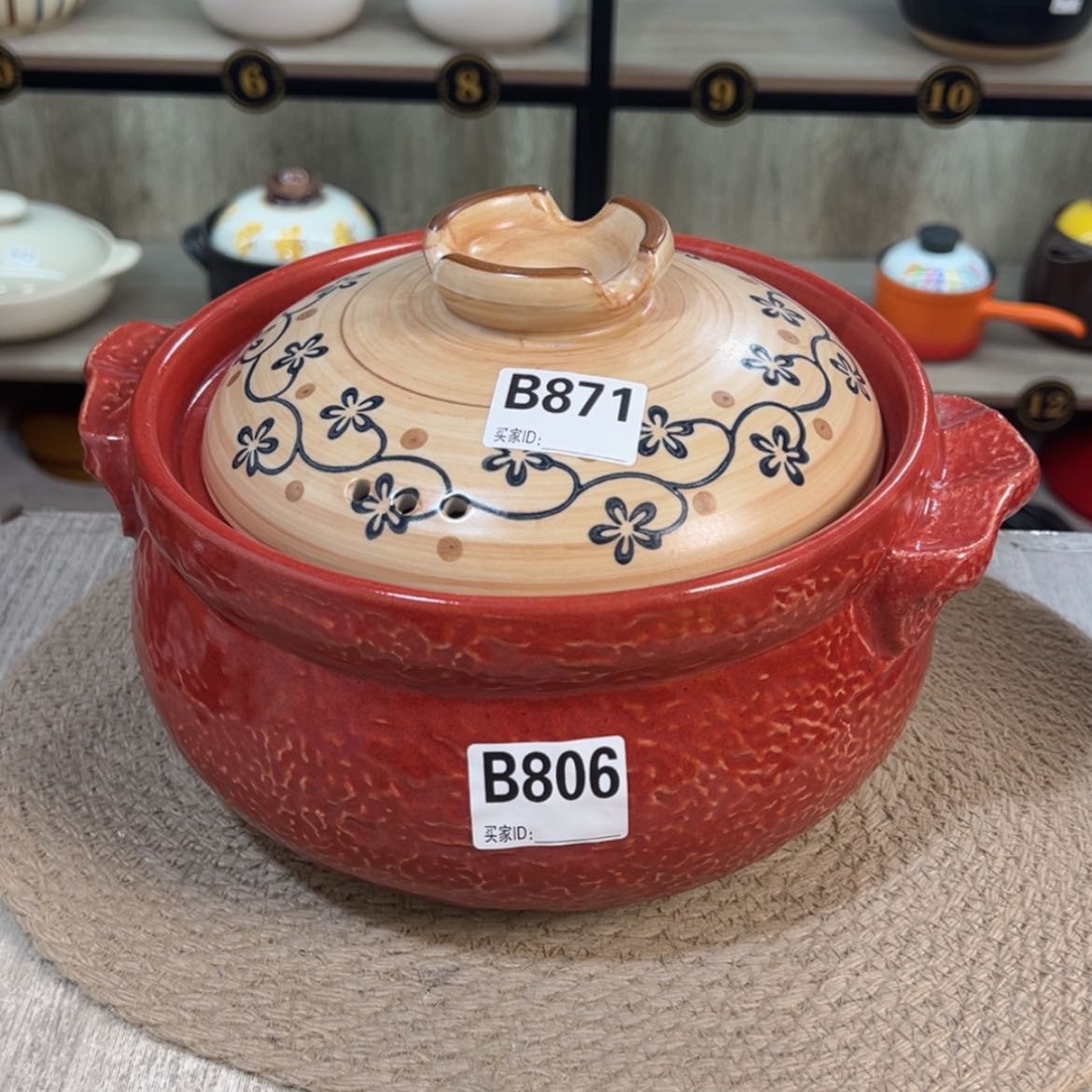 【闪购商品】3.5升粗陶砂锅微瑕疵品806