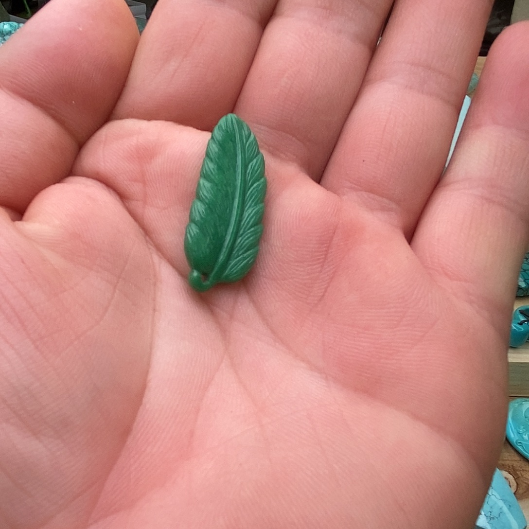 淡***蛋绿松石未镶嵌戒指