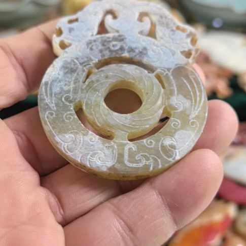 玛瑙/玉髓和田玉质如图所示配饰未镶嵌