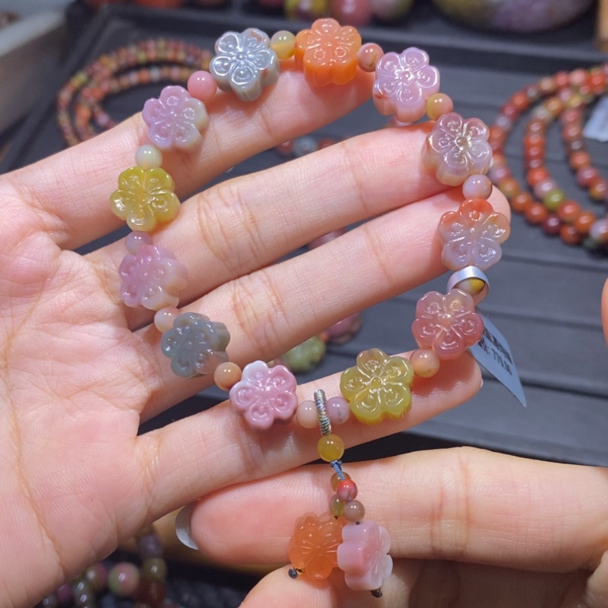 【闪购商品】未镶嵌手链玛瑙/玉髓盐源玛瑙。樱花