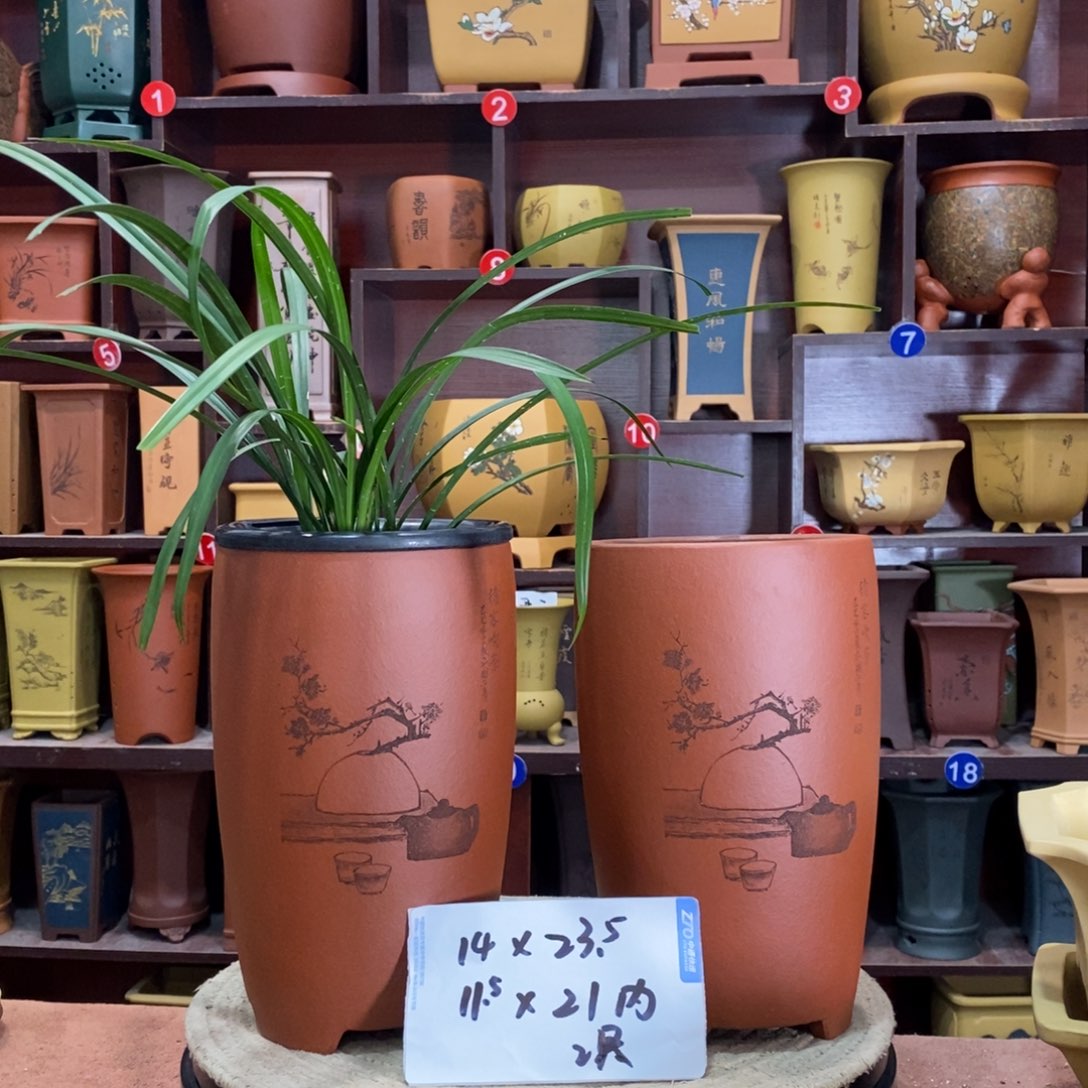 紫砂艺术紫砂花盆