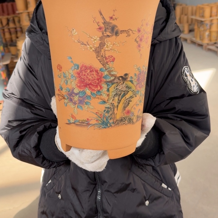 紫砂花盆 高度25口径20