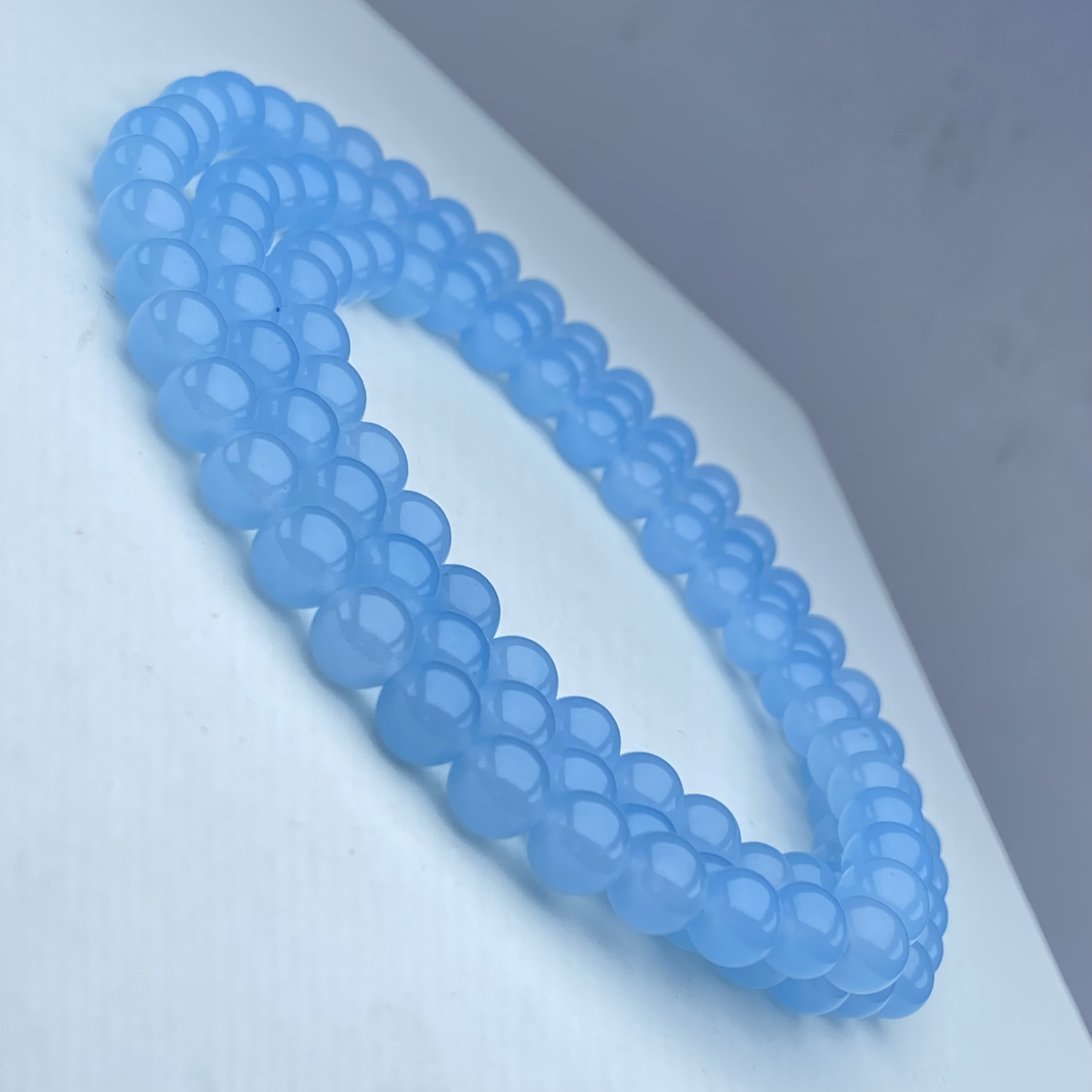 37号精品海蓝108颗8mm手链多样性发一件时尚