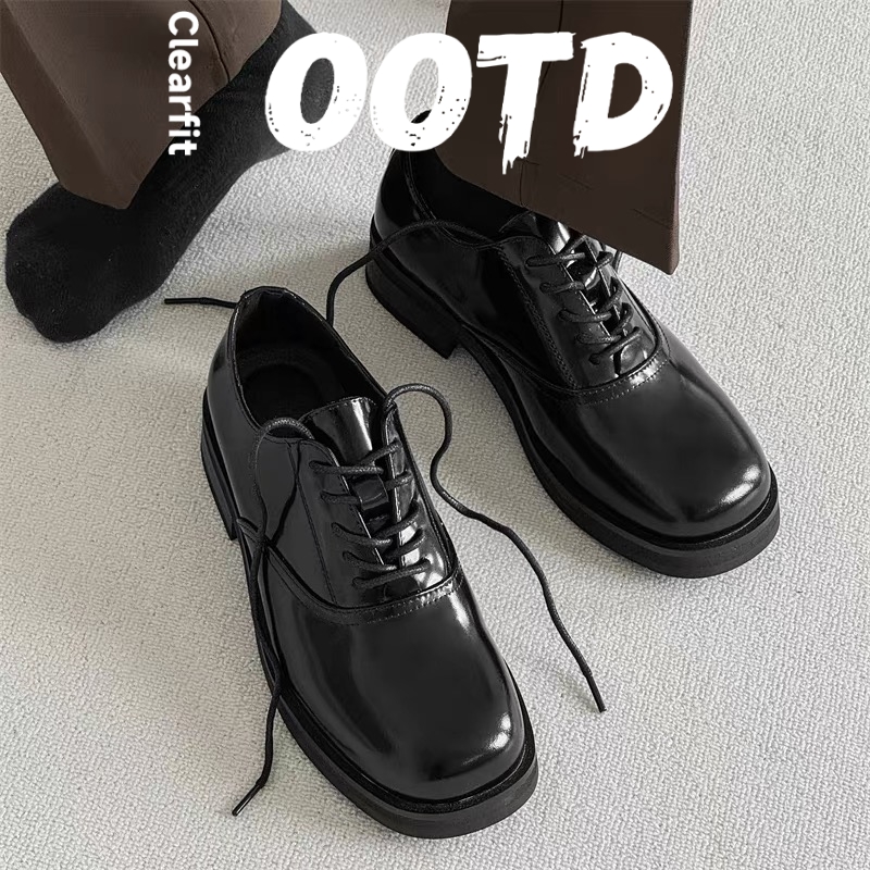 cleanfit德比鞋男鞋复古增高大头鞋秋冬高级感英伦真皮休闲皮鞋男