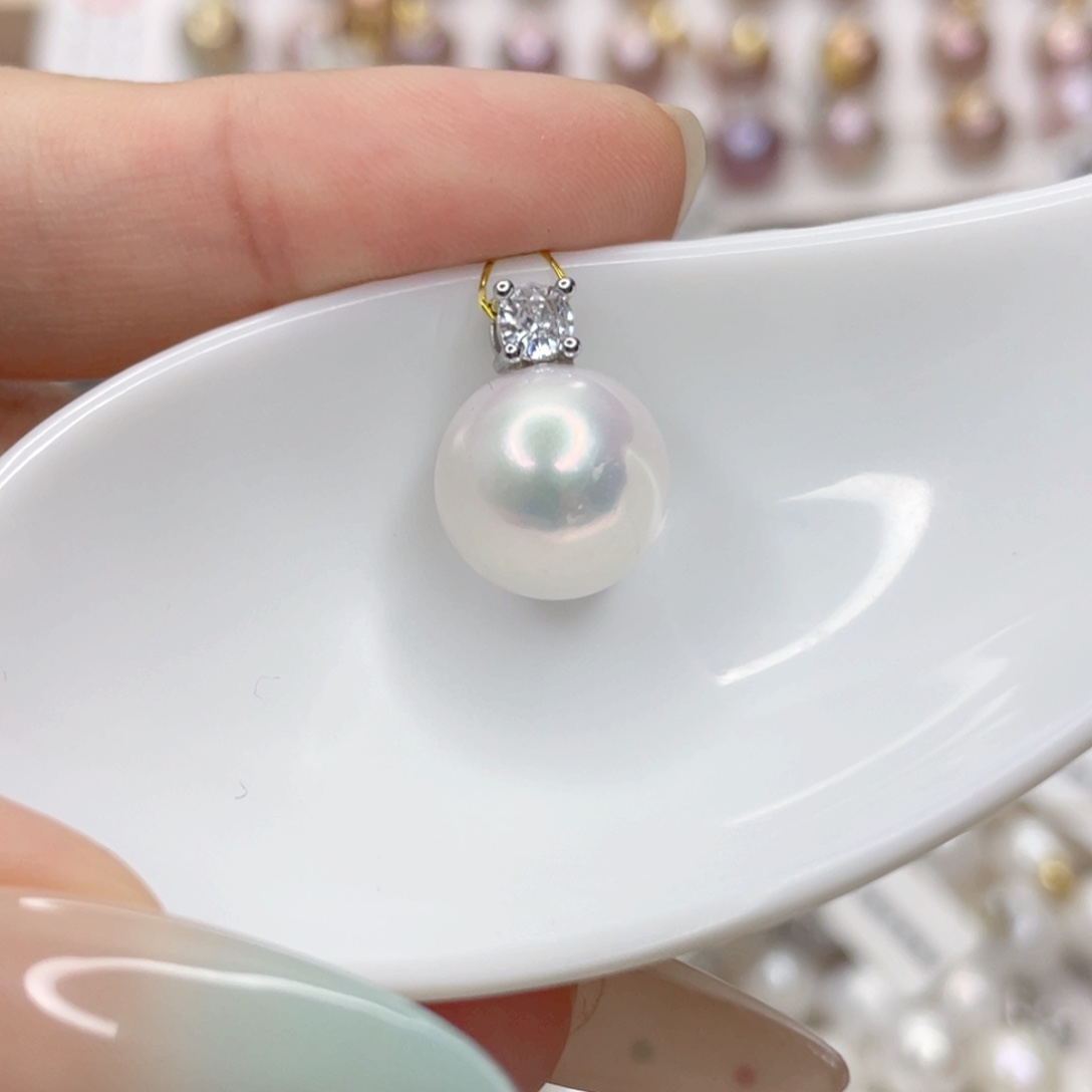 淡水珍珠未镶嵌吊坠(赠链)