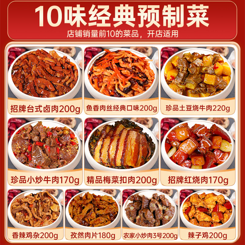 厨小吉预制菜外卖料理包盖饭小碗菜餐饮商用批发预制菜加热即食