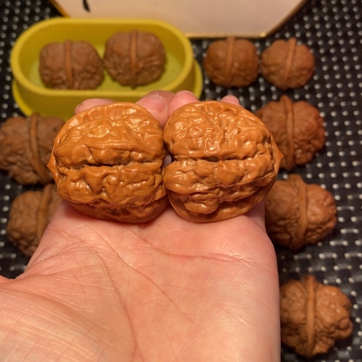 此***️把件文玩核桃四开八腿三角蛙