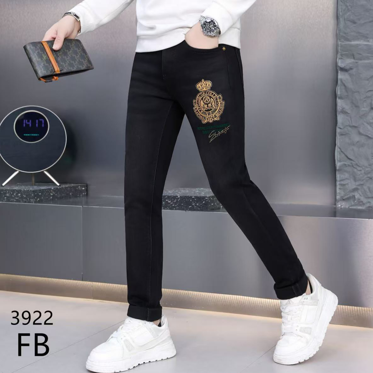 3922CR欧货.男士加绒牛仔裤