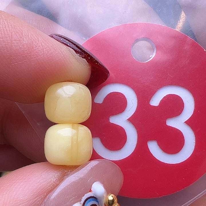 蜜蜡裸石未镶嵌8m m