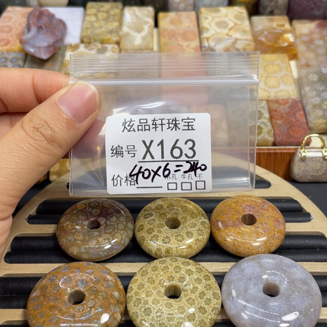 捡****硅化玉未镶嵌颈饰k163