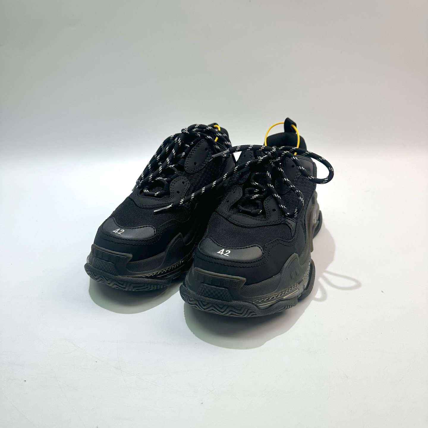 99新 Balenciaga/巴黎世家 42码 黑色Triple S老爹鞋 SY0892