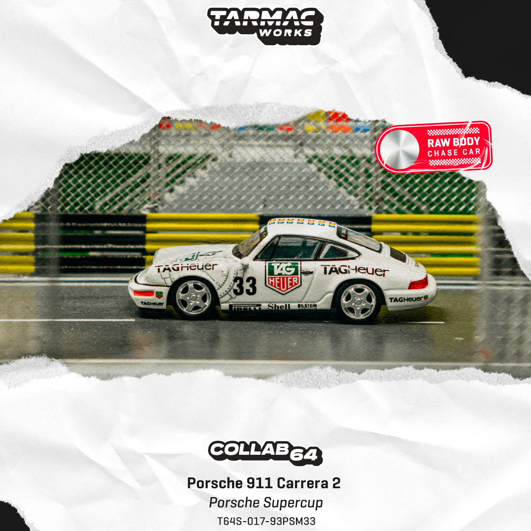 预售 TW 1:64 保时捷911 Carrera 2 Porsche 合金收藏汽车模型