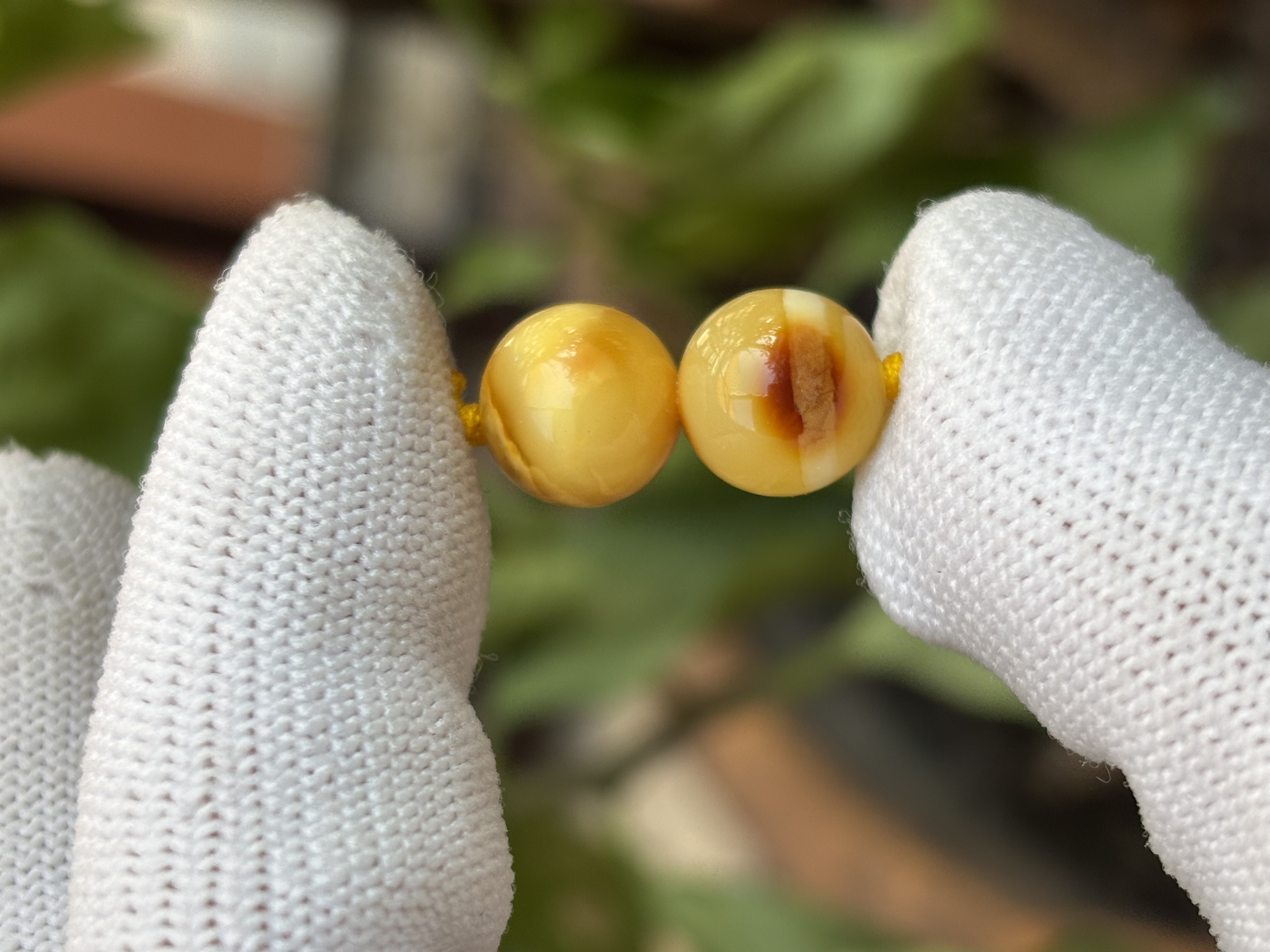 4071天然蜜蜡琥珀圆珠9.8mm