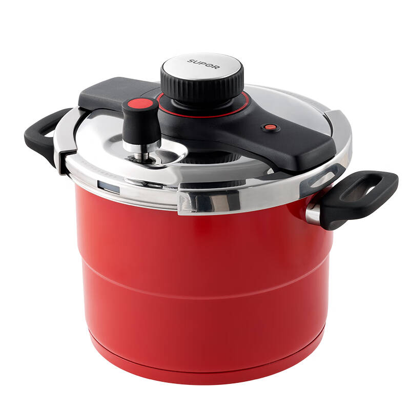 苏泊尔（SUPOR）巧易开悦旋压力快锅YW229KC2 单手开合12重安全防护