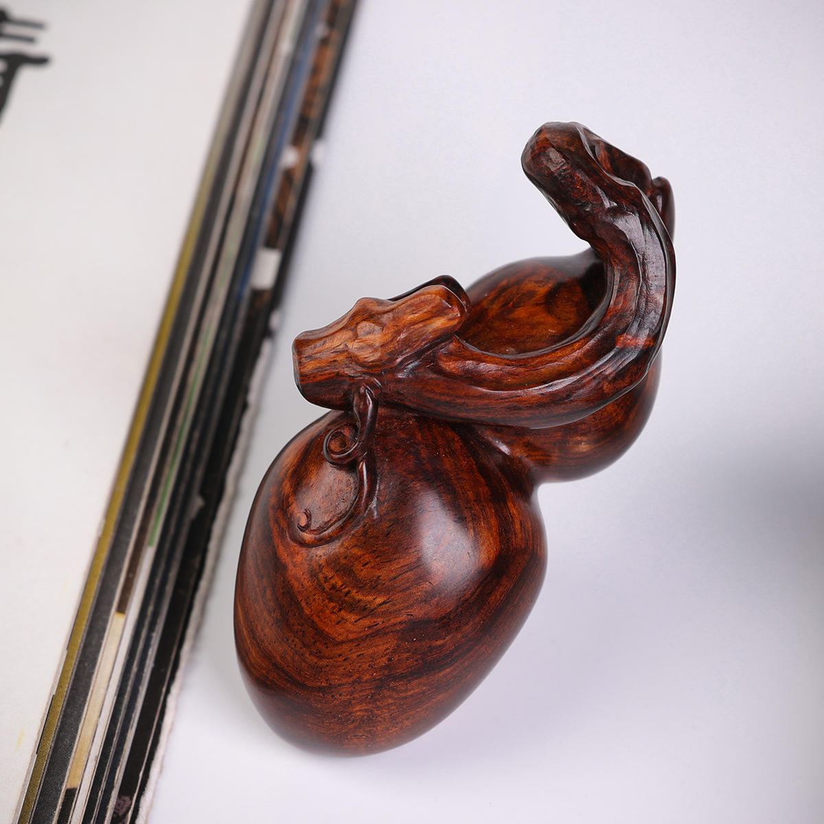海南黄花梨全手工制作葫芦摆件