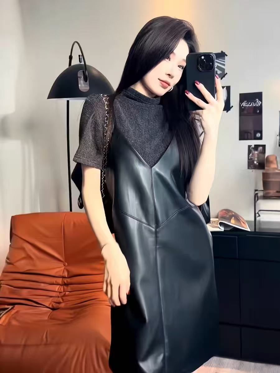 【YZ•衣系列】NN141-时尚女装设计感新款吊带裙法式收腰气质显瘦