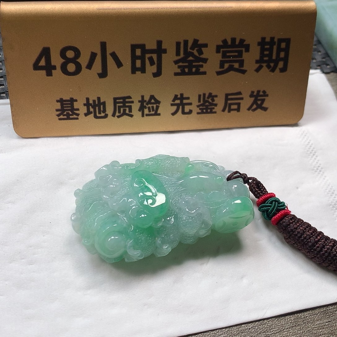 颈饰未镶嵌翡翠百财