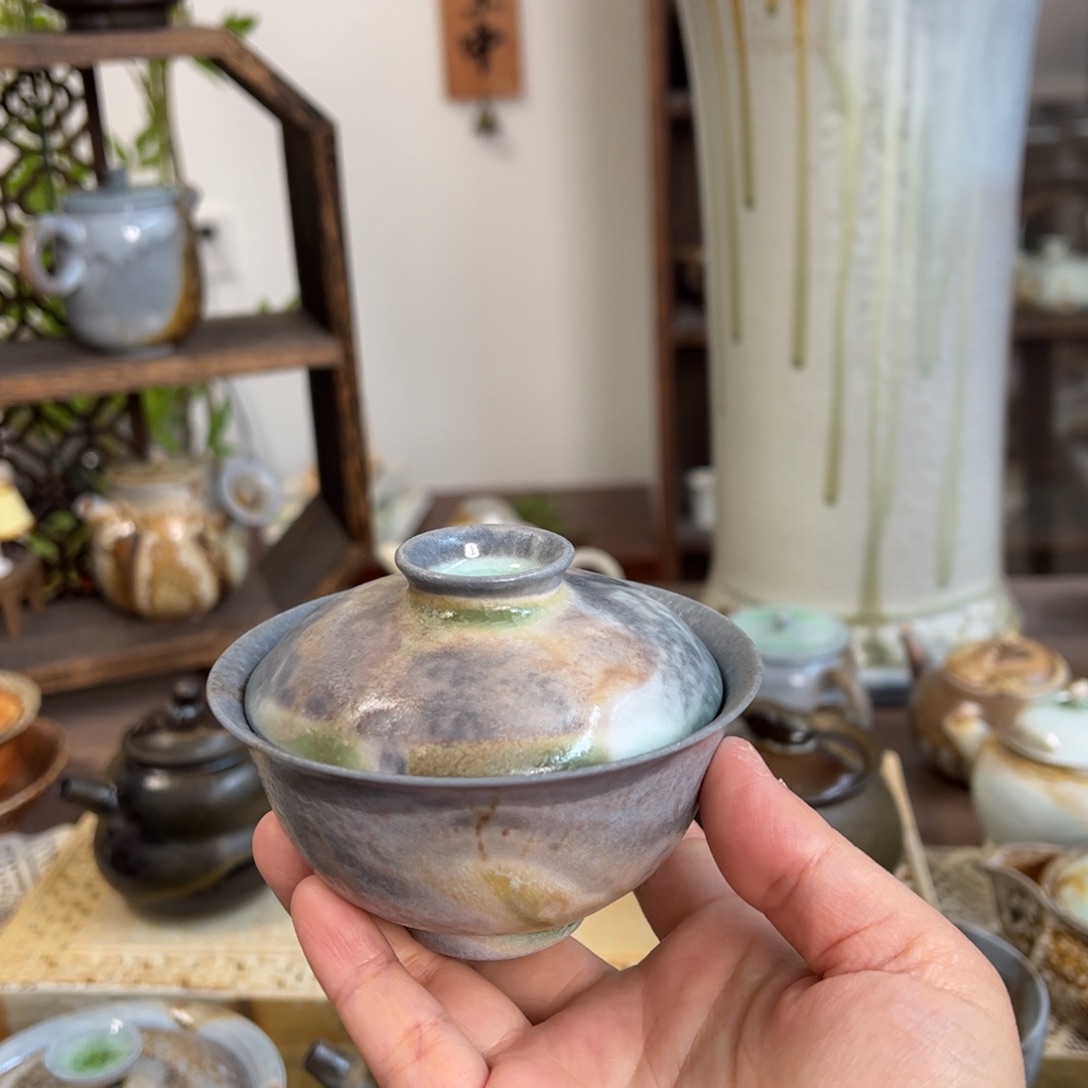 中白窑汗精品盖碗