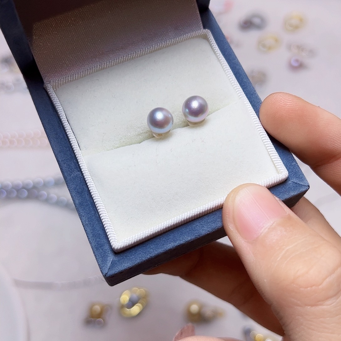 海水珍珠耳饰18K金镶嵌