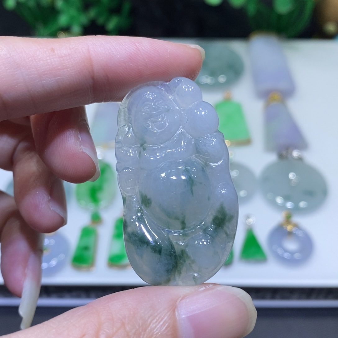 翡翠未镶嵌吊坠(不含链)