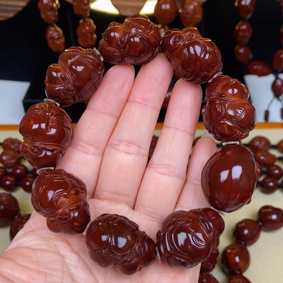 橄榄核吊坠栾*贱海派财神