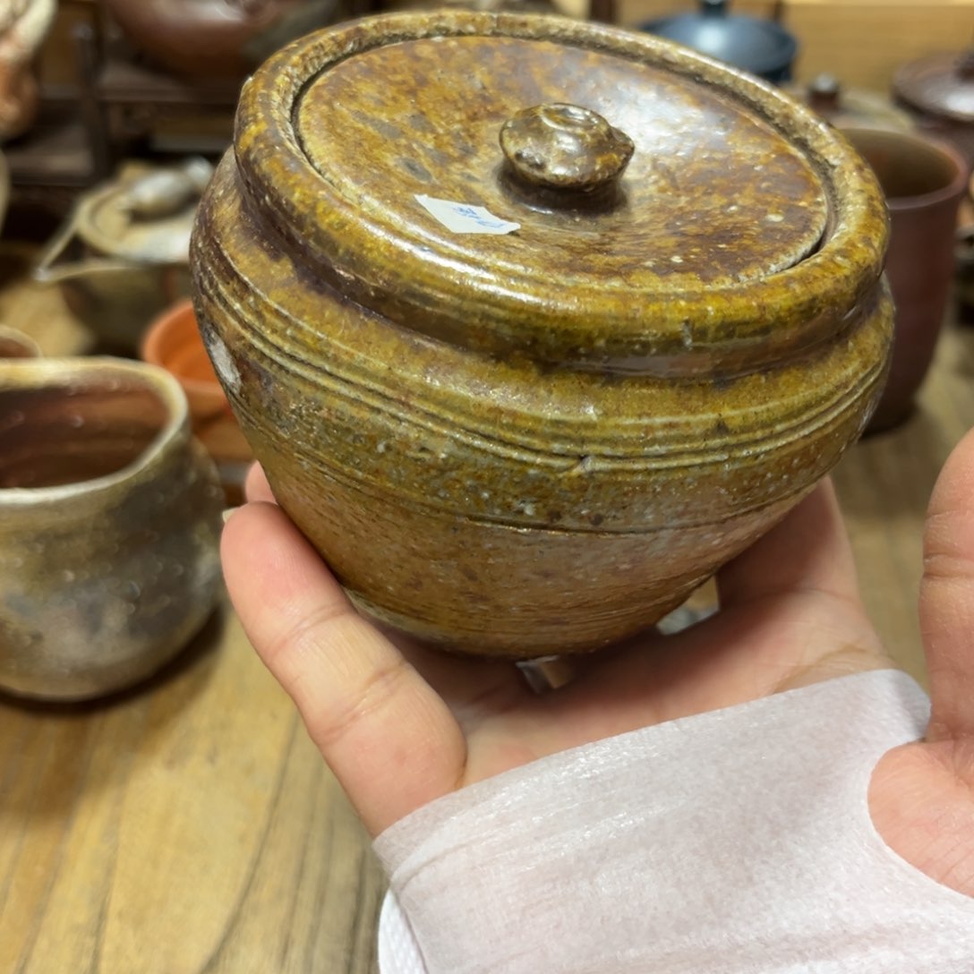 横山伸一瑕疵备前茶杯茶杯茶宠