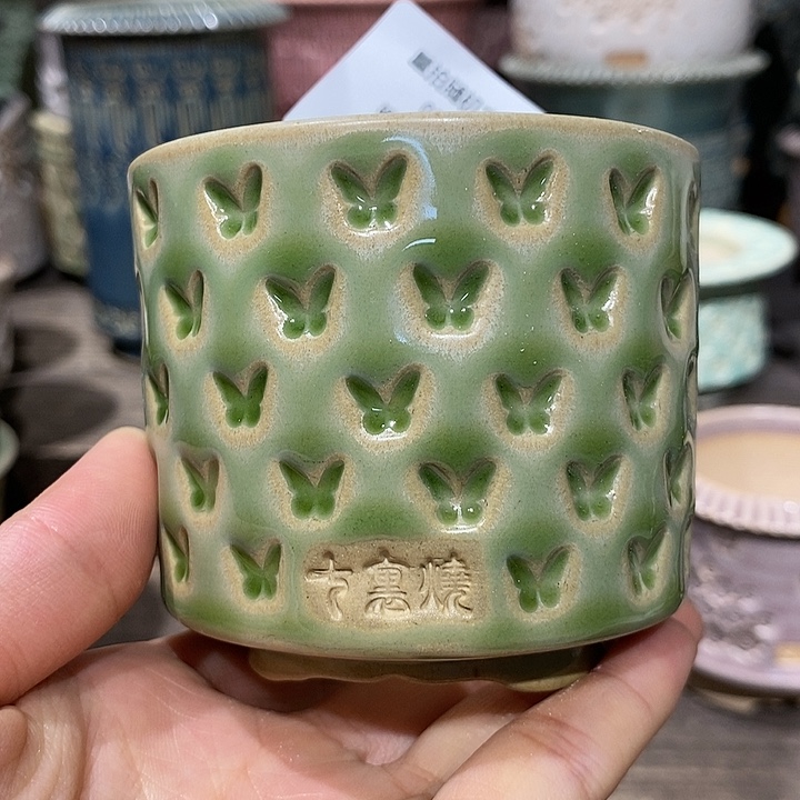 七里烧花盆2-18-153口径6