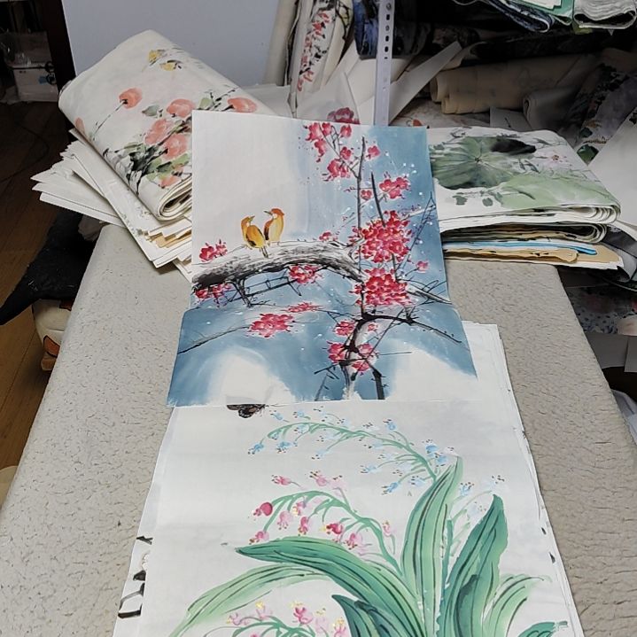 *****国画落款后台备注