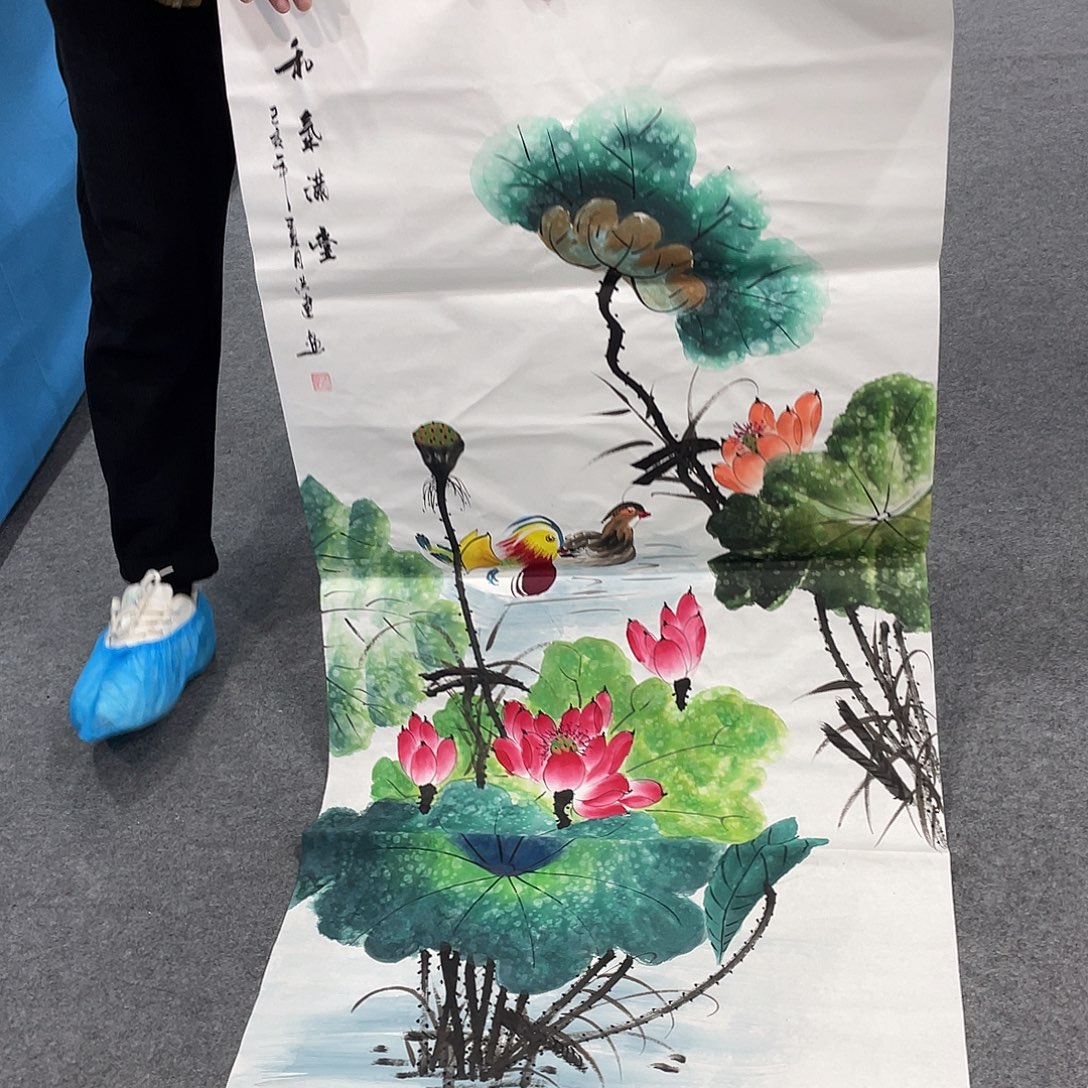 国画今天上午国画作品展示