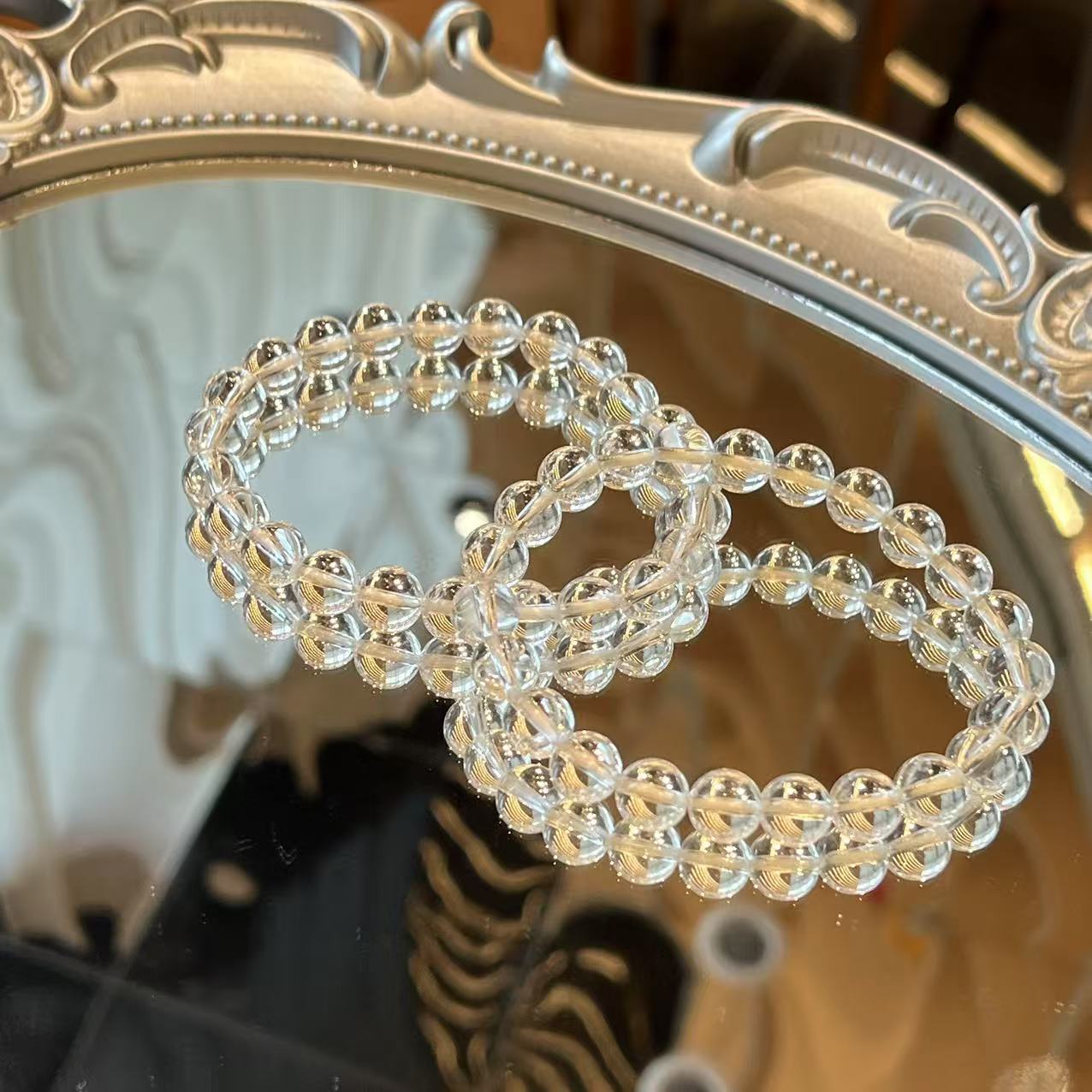 【补贴】九九甄选时尚高品毕业双A纯净体白水手串 