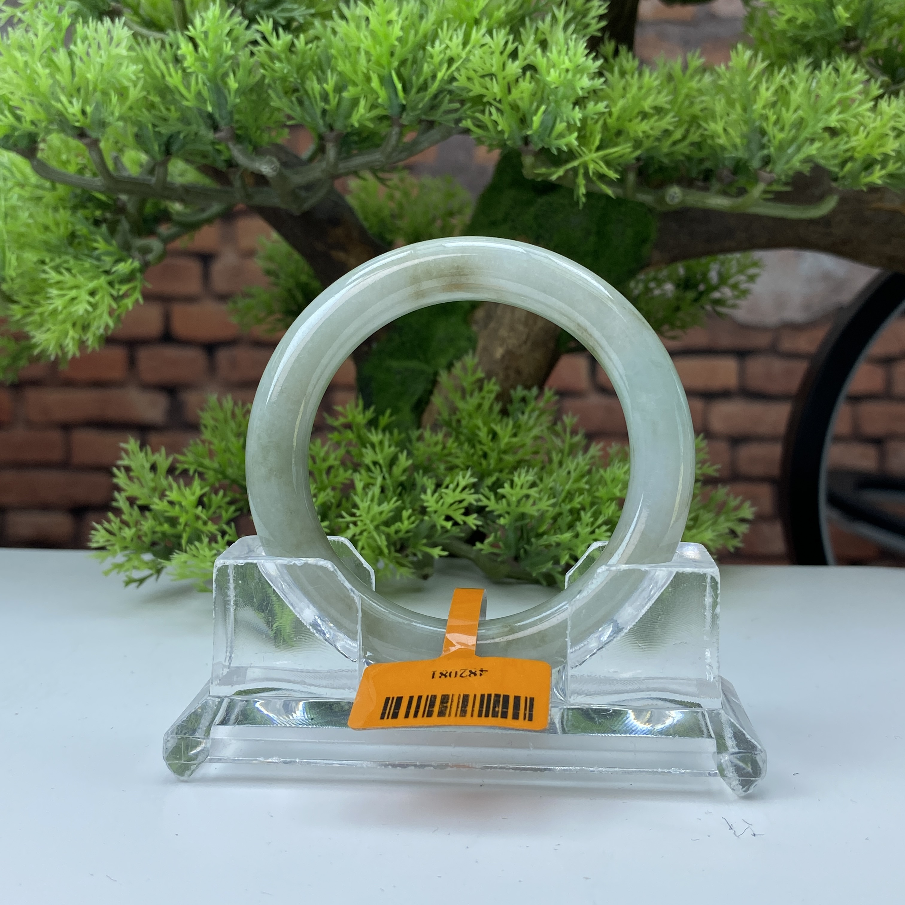 55.7【刀客砍价王】帅豪-天然缅甸A货翡翠手镯 (微瑕)  E13