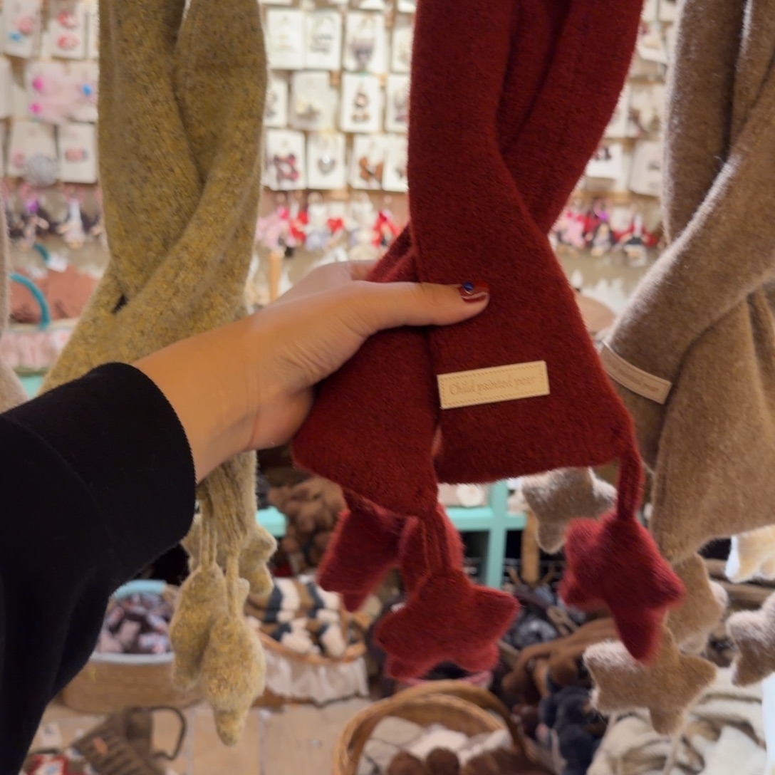 棉大馍馍推荐好看的围巾红色