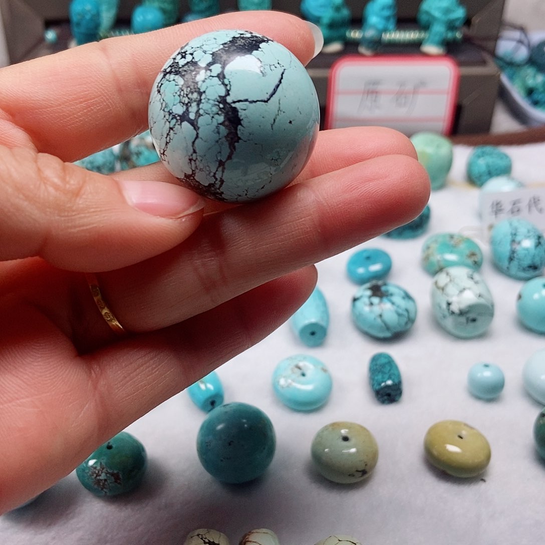 绿松石珠宝半成品未镶嵌