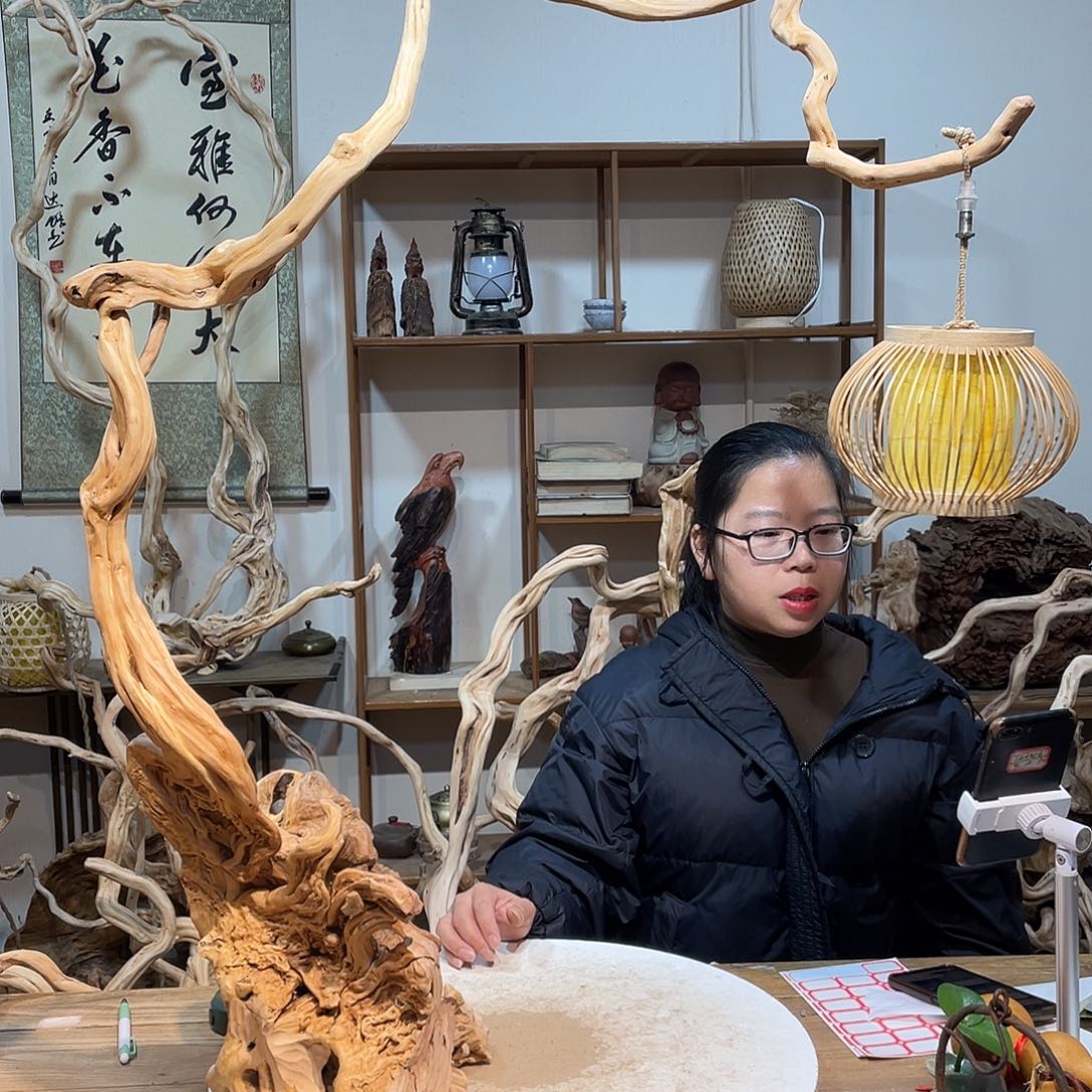 柏木杜鹃根根艺摆件